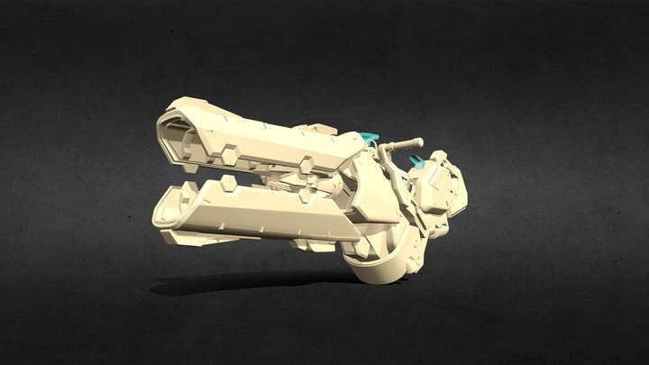 Zarya Weapon Overwatch 3D Model