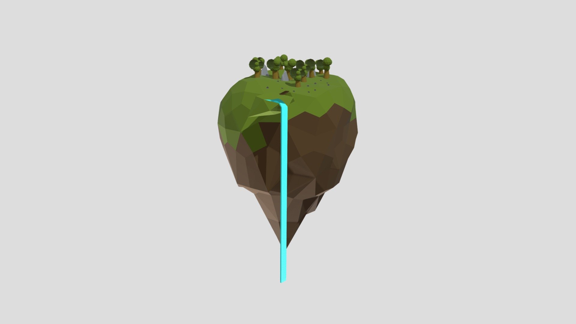 Floating Island - 3D model by FliTyk [2009ef8] - Sketchfab