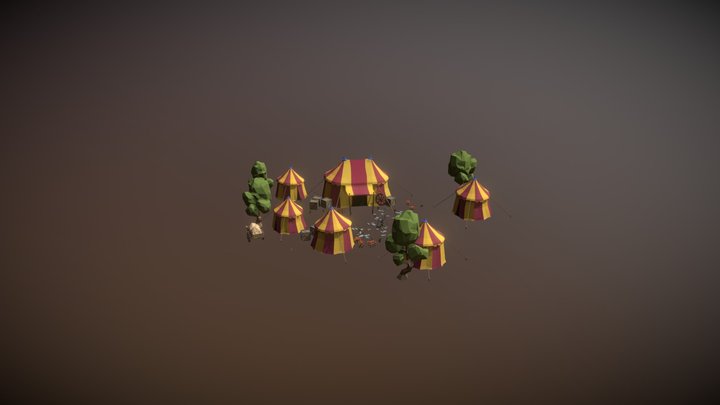 Circus camp 3D Model