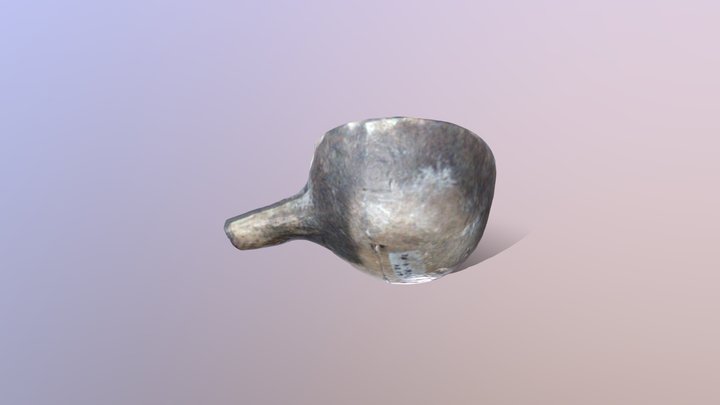 Moenkopi Gray Ware Ladle 3D Model