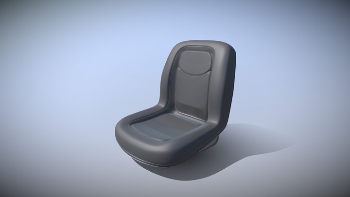 Excavator Seat (High-Poly Version) 3D Model