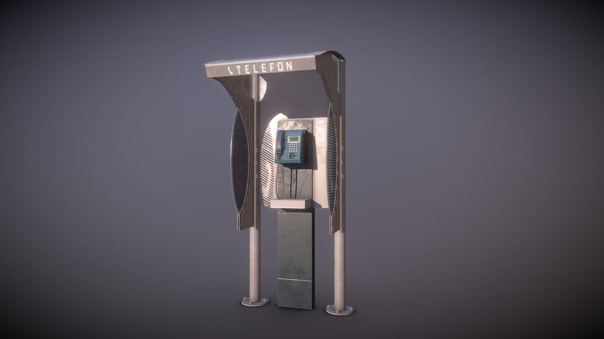 Istanbul Phone Box (game Asset Version) - 3d Model By Teovfx [200ceb5 