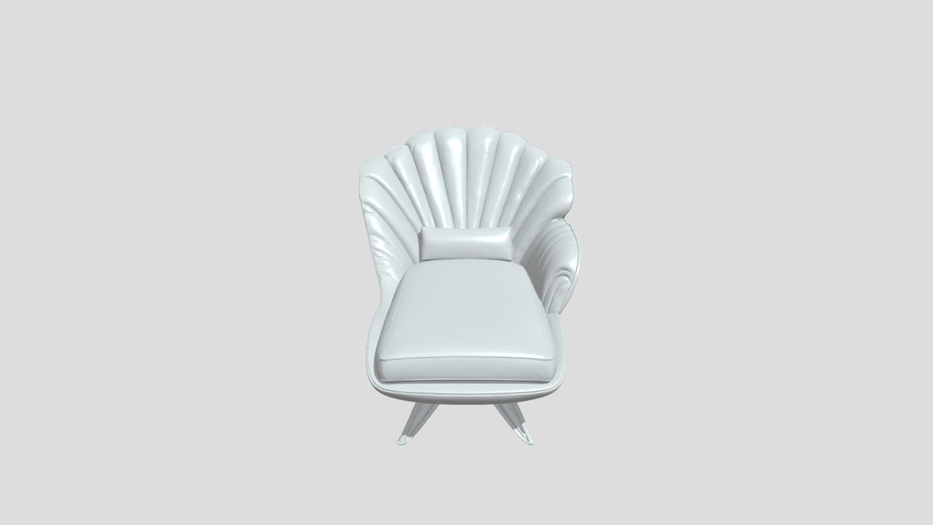 Luxury shell-shaped chaise lounge