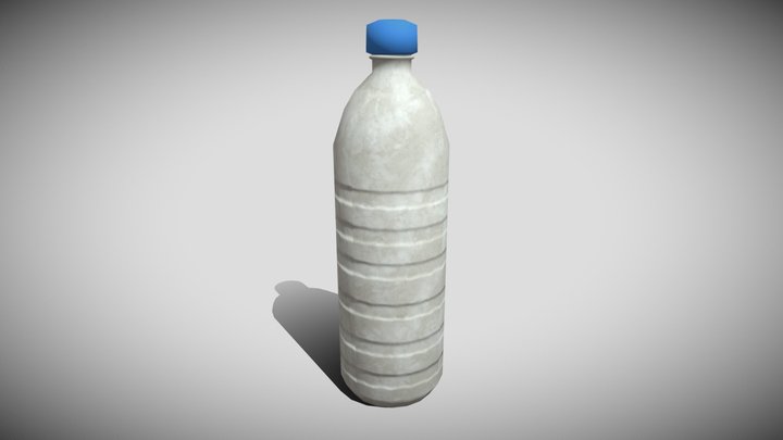 Dirty Water Bottle - Game-Ready 3D Model