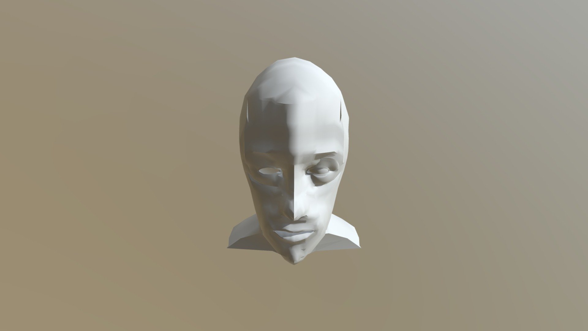 Modeled Character Head