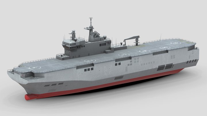 MISTRAL CLASS LHD – Kostenloses 3D-Modell STL