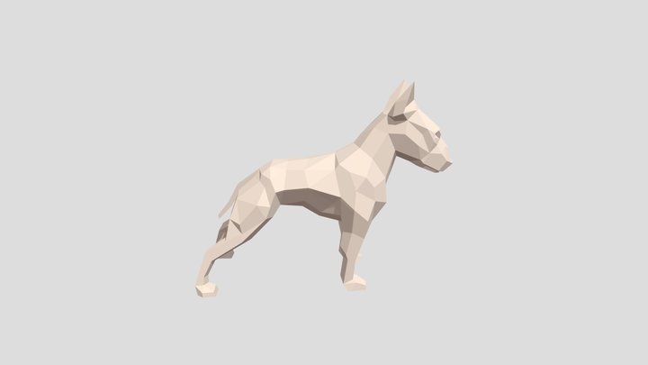 Bull Terier 3D Model