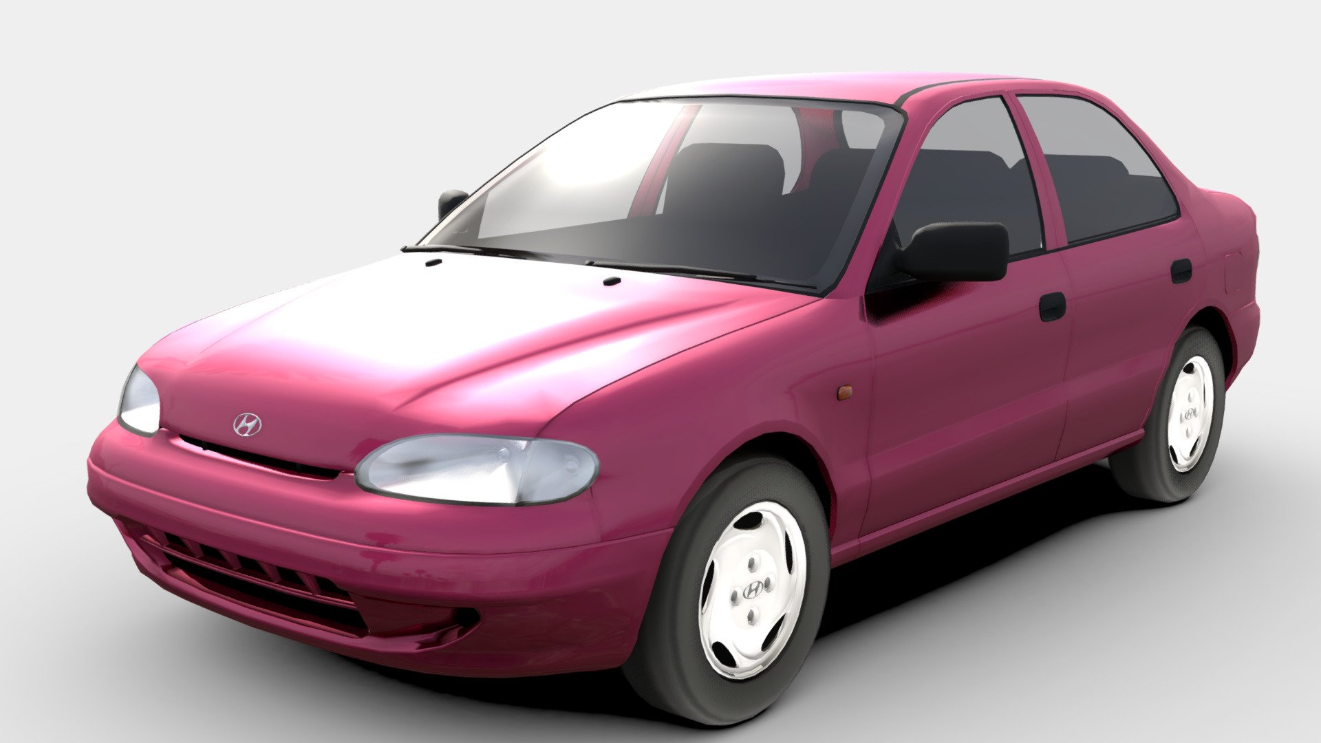 hyundai accent 1994 buy royalty free 3d model by mgr 99 mgr99 201075f