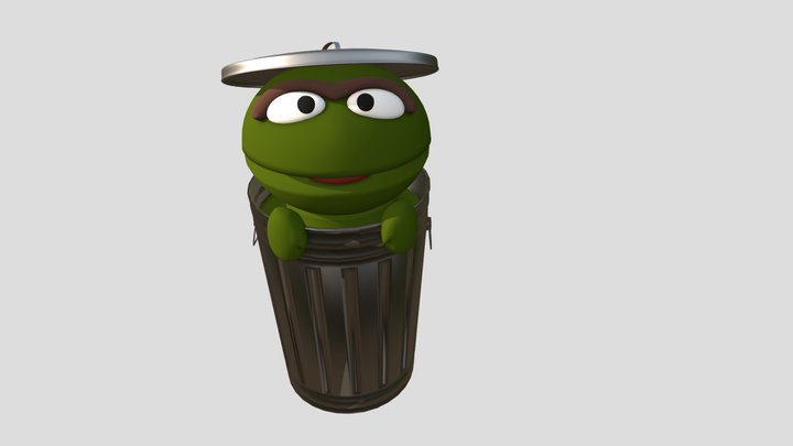 Oscar the Grouch 3D Model
