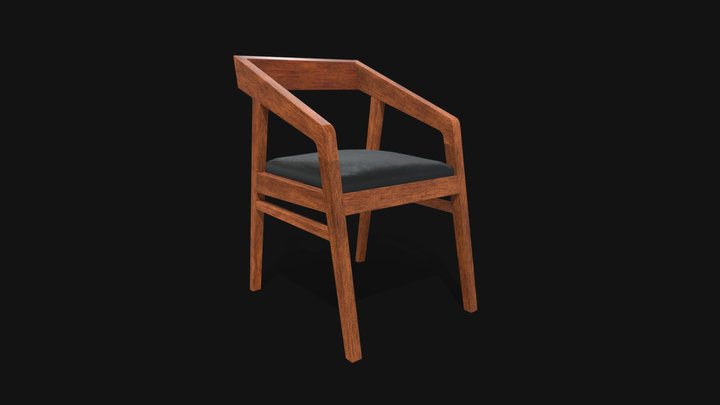 chair_wooden 3D Model