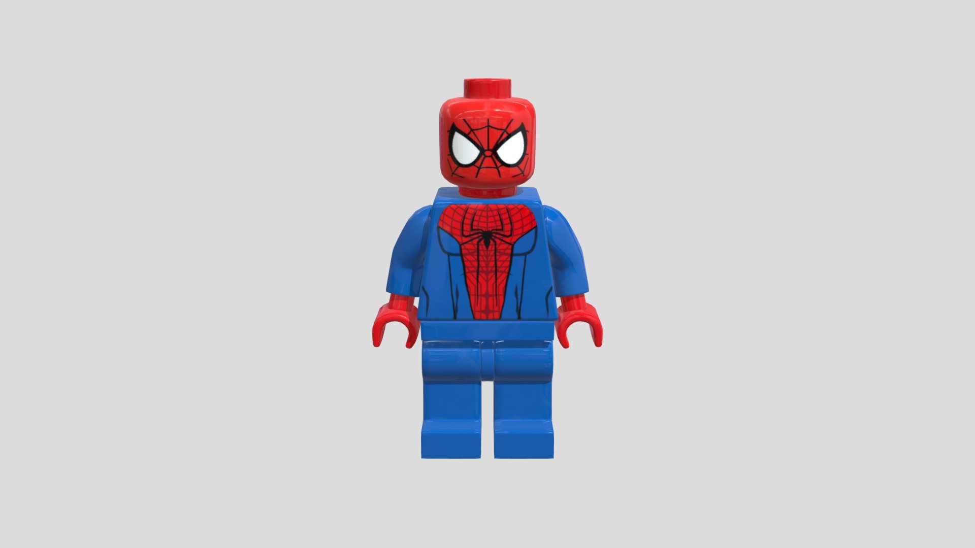 Lego Spiderman Minifigure Version 2 - Download Free 3d Model By 