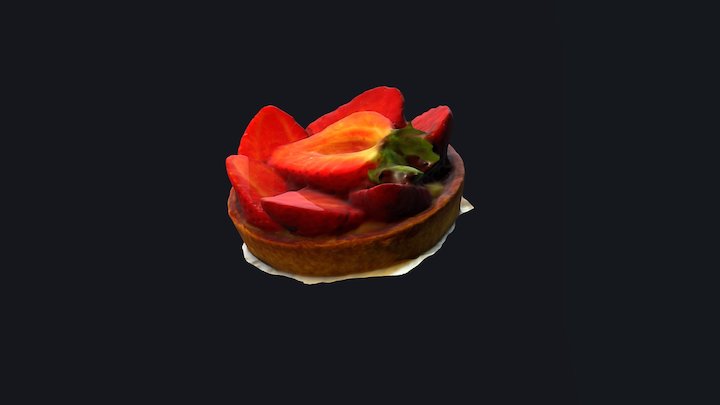 Cake strawberry 3D Model