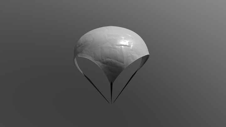 Parachute Asset Square Plain 3D Model