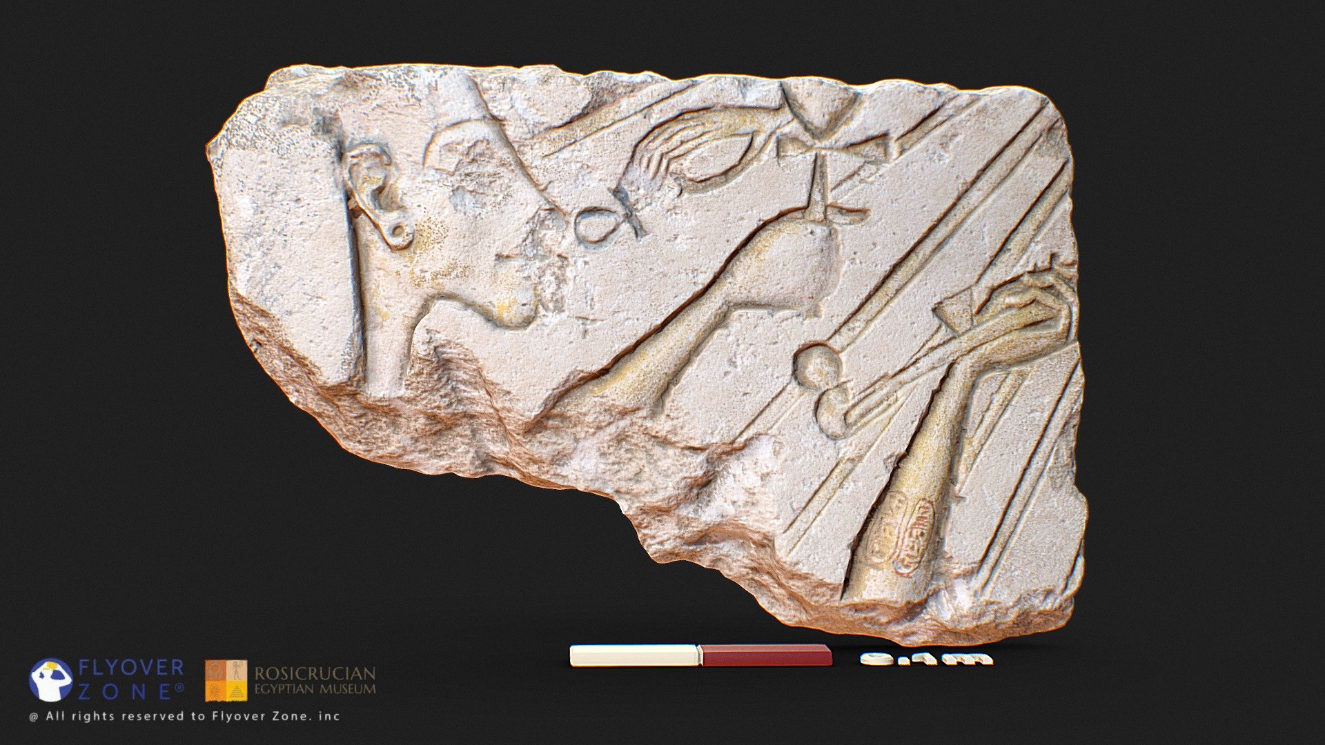Akhnaton Prayer Relief (fragment) - 3D model by Flyover Zone ...