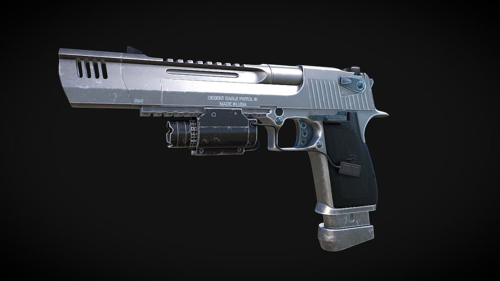 Desert Eagle - 3d Model By Flandsk [201347d] - Sketchfab