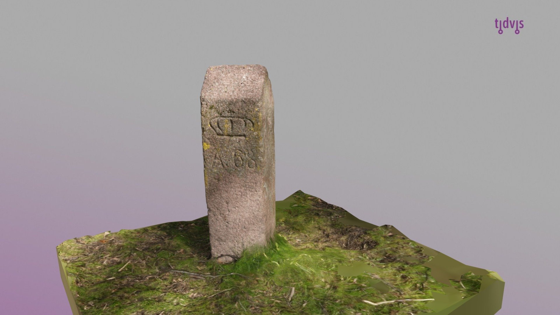 1878 Kristiania / Aker grensestein #68