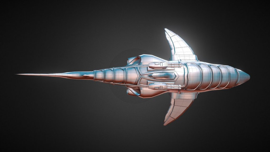 3D Armoured Shark