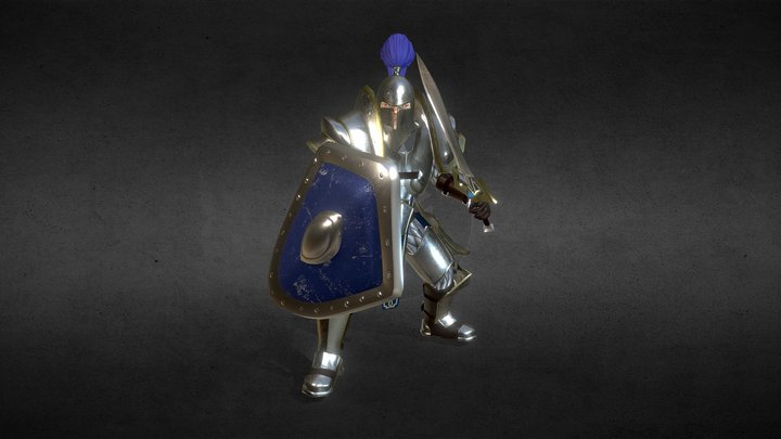 Warcraft 3 alliance footman(fanmade) 3D Model