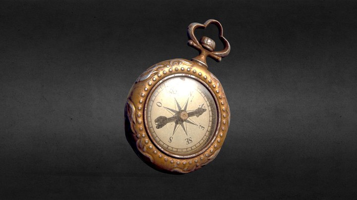 Old Compass 3D Model