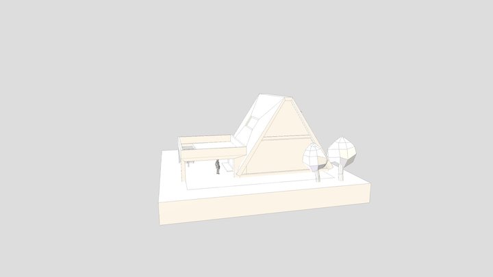 Eco house - Diorama and House blockout 3D Model