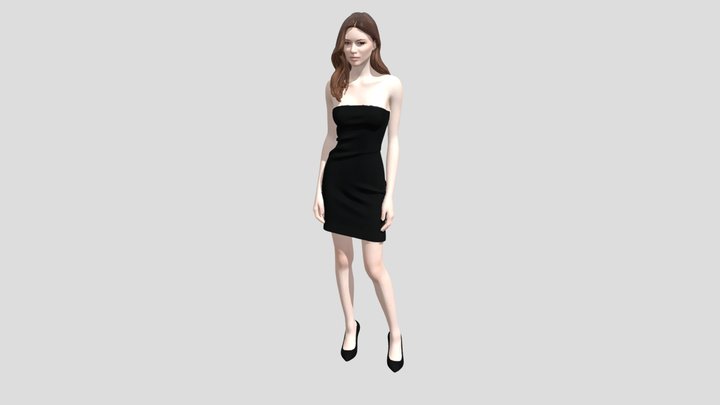 Strapless Little Black Dress