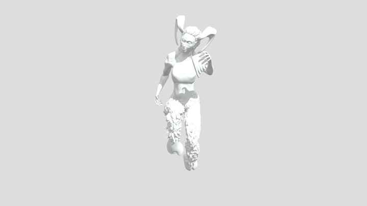 Female Satyr 3D Model