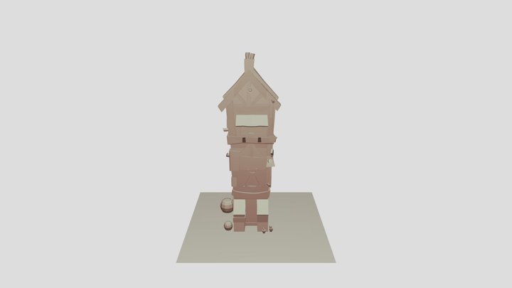 Dom_low_poly 3D Model