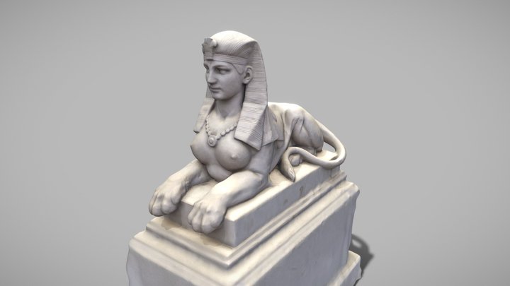 Sakuntala Sphinx Highpoly 3D Model