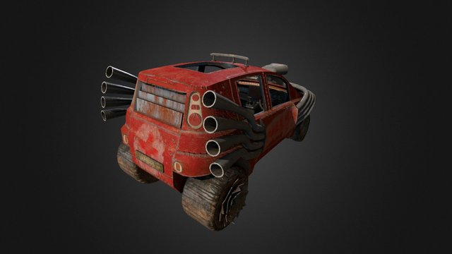 Fiat Panda - Mad Max 3D Model