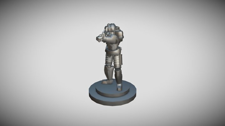 standing soldier 3D Model