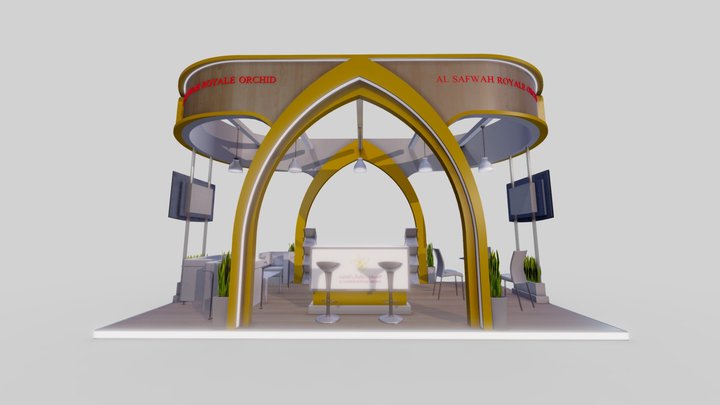 Exhibition Stand Al Safwah 3D Model