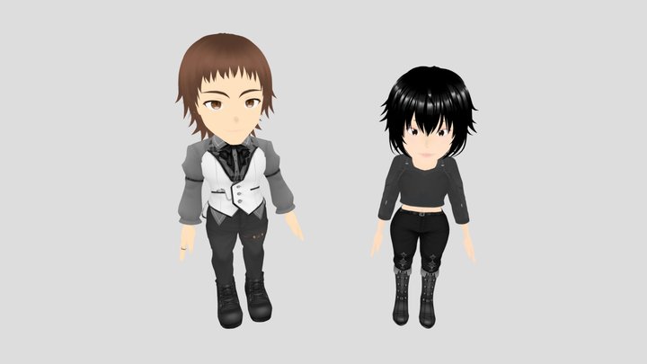 Deformed Character Place 3D Model