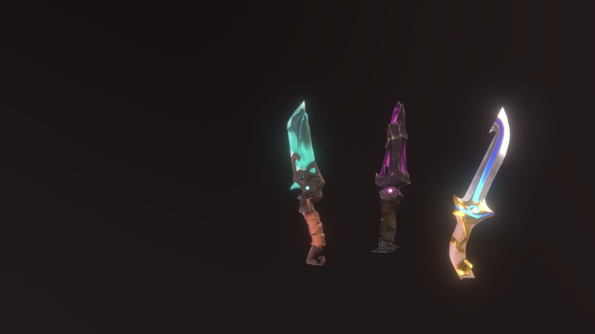Stylized Daggers - Download Free 3D model by Chels (@mrtungnguyen003 ...