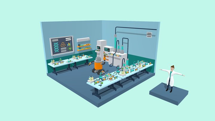 Scientific Laboratory 3D Model