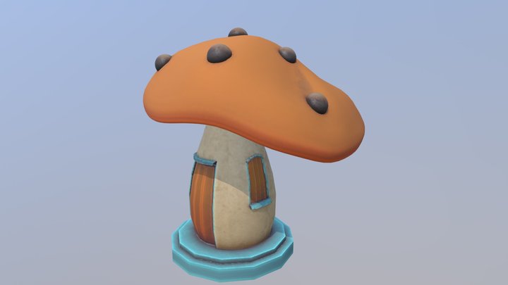 Stylised Mushroom 3D Model