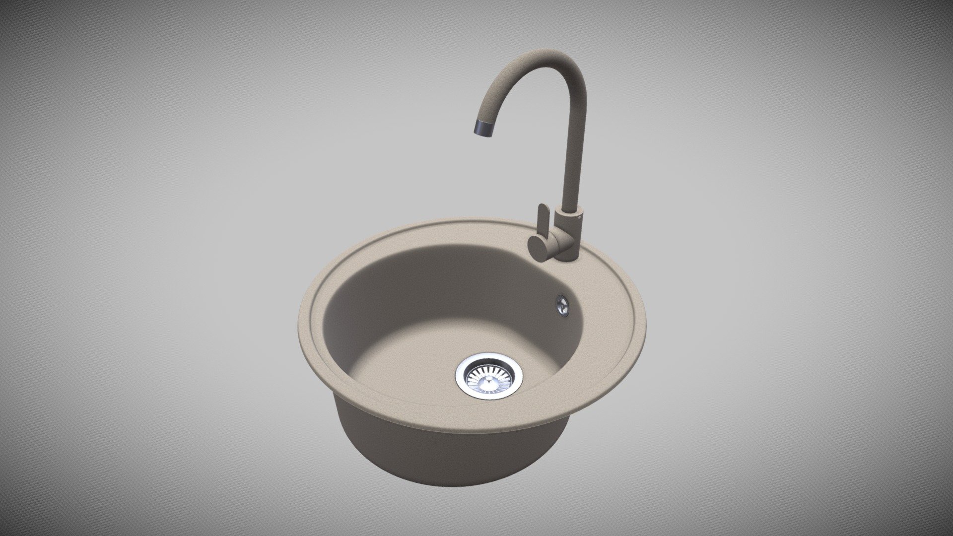 kitchen sink LUNA 510_gray