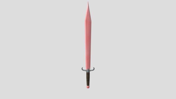 Lowpoly Sword for assignment 3D Model
