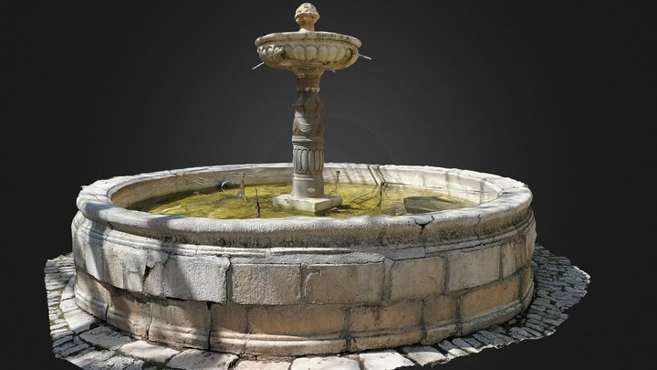 Fontaine Sainte-Eulalie de Cernon (XVIIème s) 3D Model