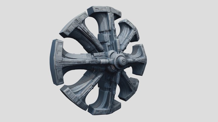 Space Station Concept Art – Kostenloses 3D-Modell STL