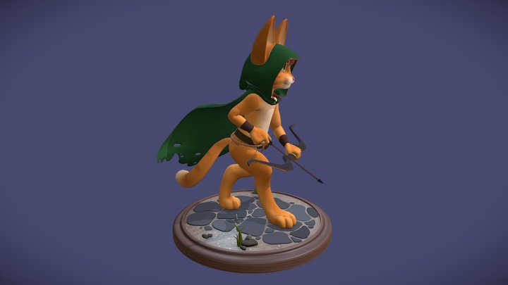 Cat Ranger 3D Model
