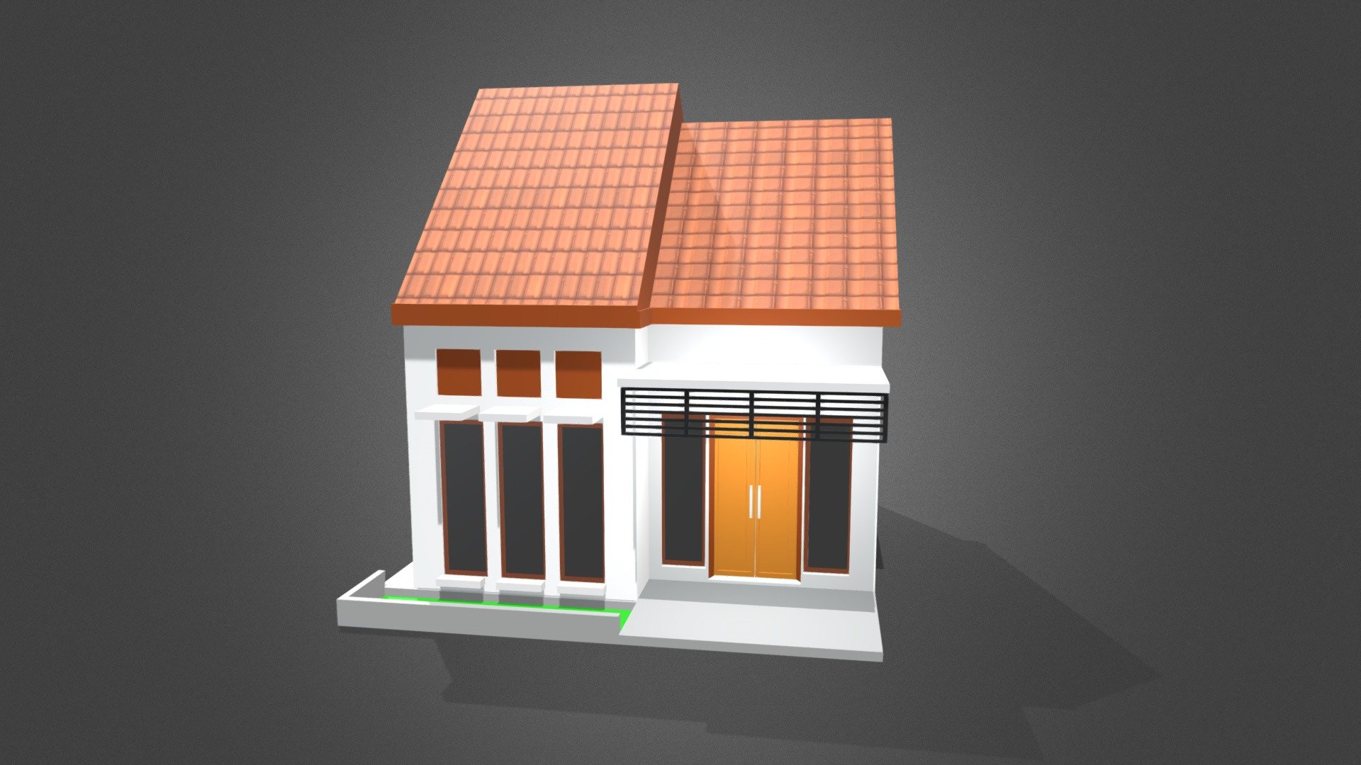 Desain Rumah Minimalis (2024) + 5 Jendela Home Download Free 3D model