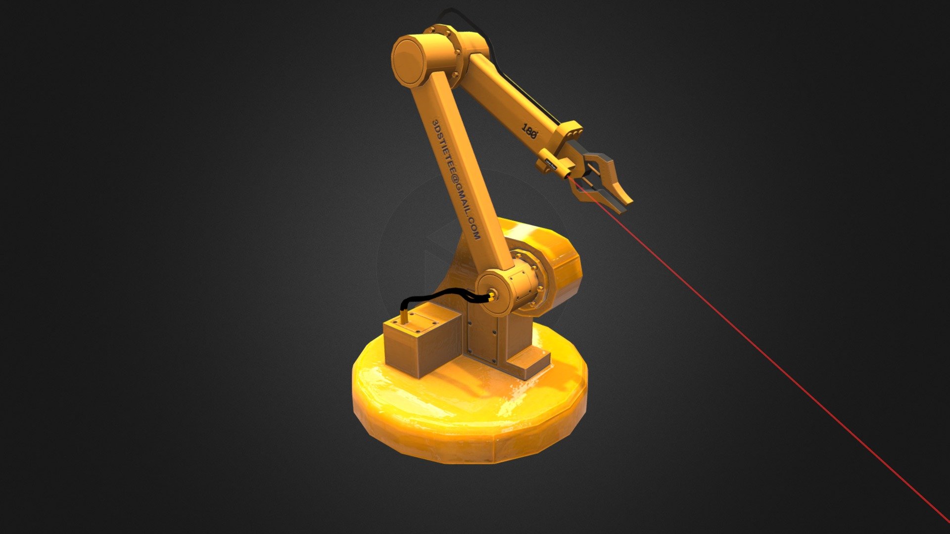 Robot Arm - Download Free 3D model by Jiradet [201c0a3] - Sketchfab
