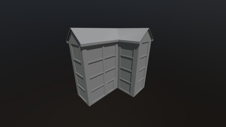 [Low Poly] Apartment Building 3D Model
