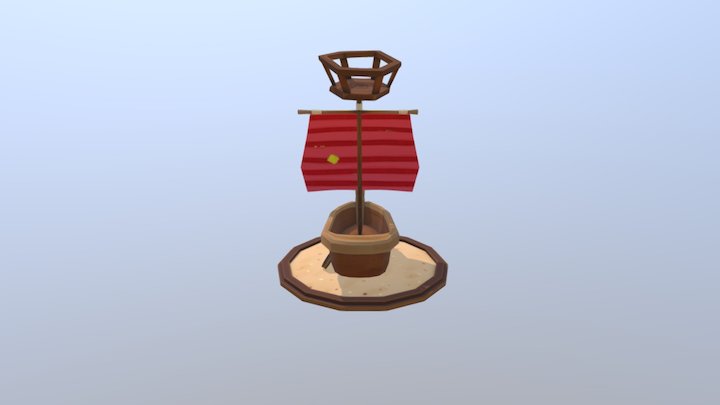 Pirate Treasure - Boat 3D Model