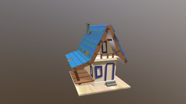House - LowPoly 3D Model