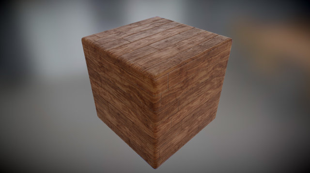 Old Wooden Plank 3D Model