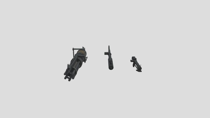 CLONE WARS REPUBLIC WEAPONS PACK 3D Model