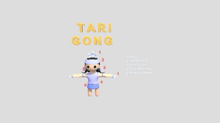 Dance Gong 3D Model
