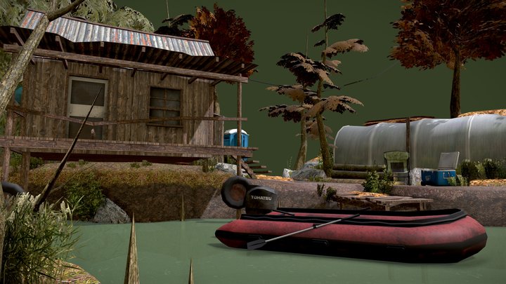 DAE Diorama - Forest Loner 3D Model