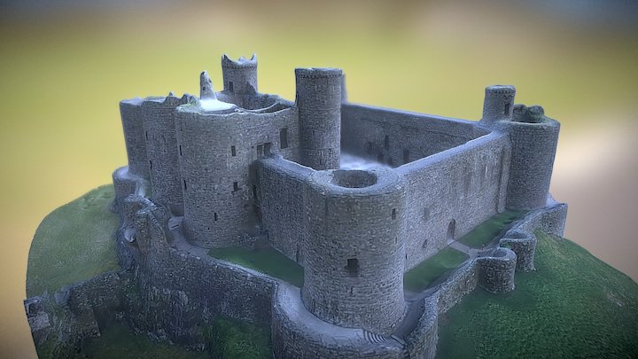 Harlech Castle Wales - UNESCO World Heritage – Modelo 3D gratuito STL
